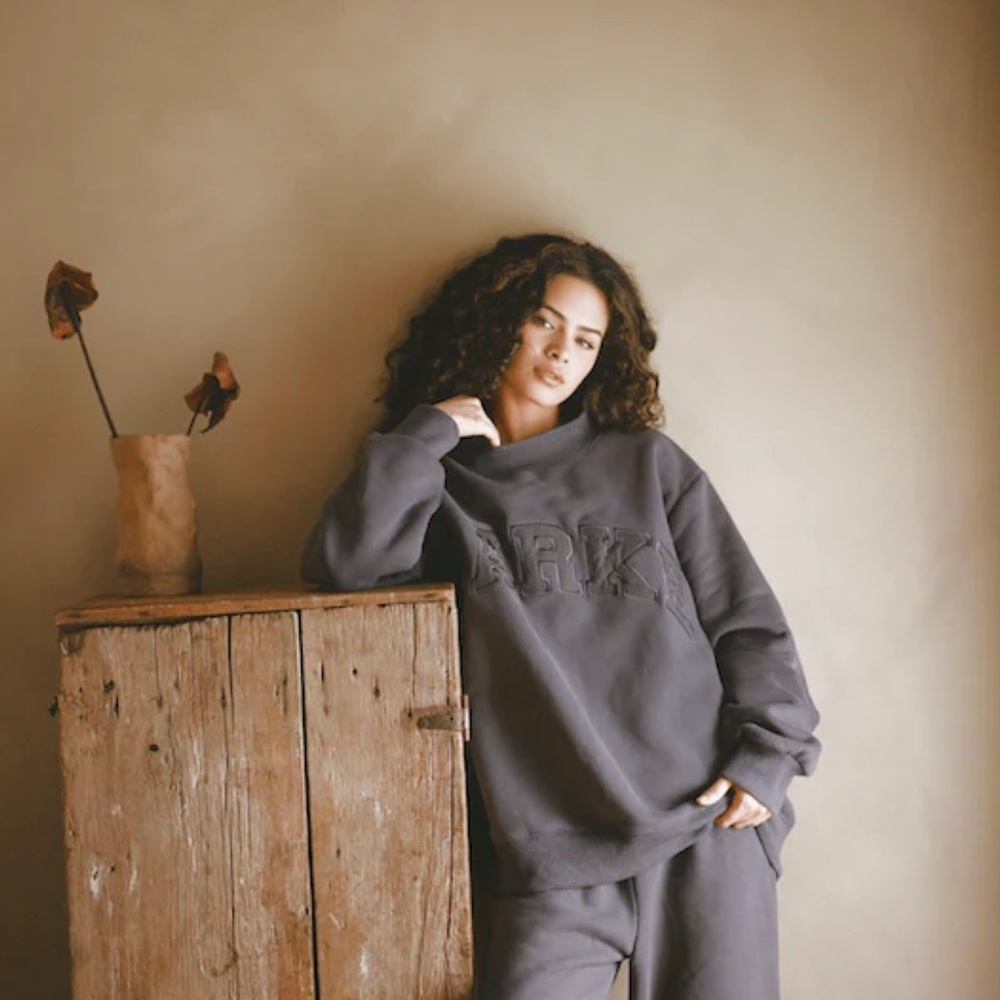 Parke Tonal Mockneck in midnight